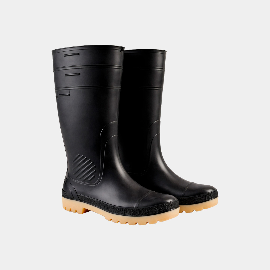 BOTA DE JEBE DITAFORTE CON PUNTA DE ACERO NEGRO