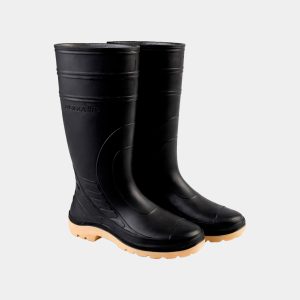 BOTA DE JEBE PEGAFORTE SIN PUNTA DE ACERO NEGRO