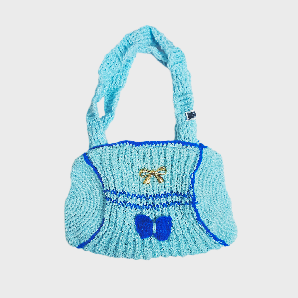 BOLSO DE HOMBRO CELESTE