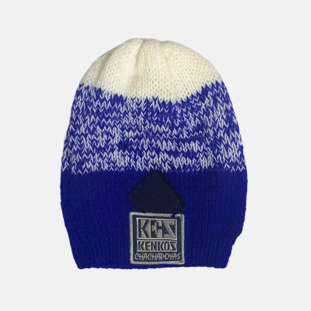 CHULLO AZUL CON BLANCO
