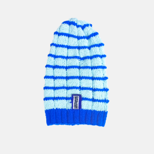 CHULLO CELESTE CON RAYAS AZULES
