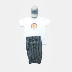 Outfit Blanco Polo + Pantalón + Gorro